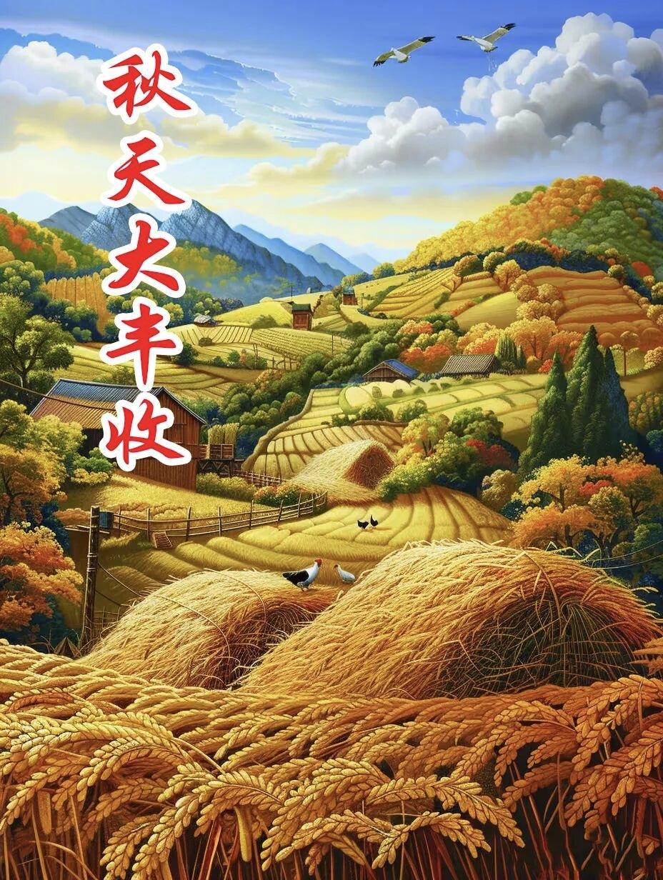 💐🌿🍎现如今，北方已经按下秋收启动键，进入到了秋收倒计时，丰收景象，一览无