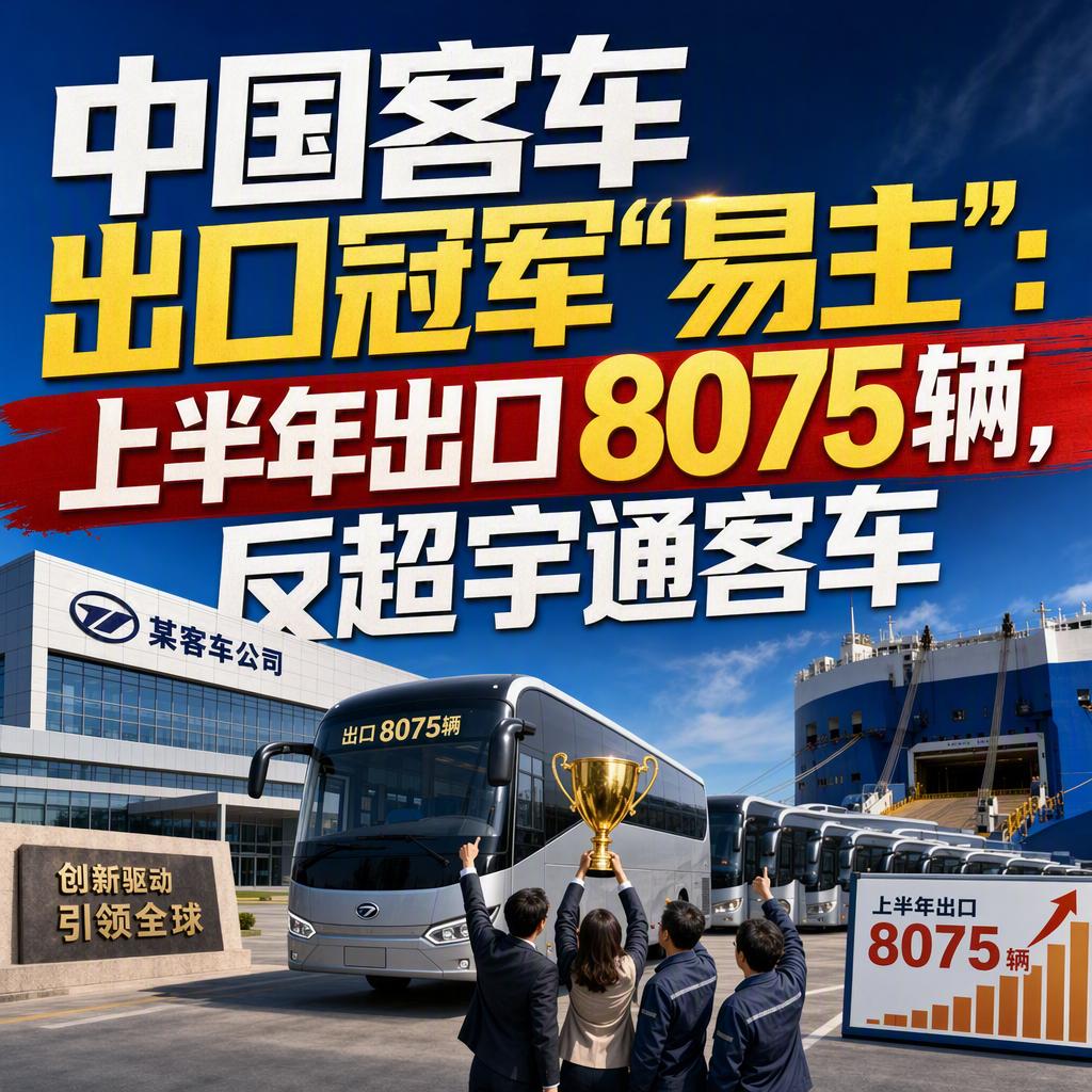 很多人以为宇通客车才是中国客车出口的"铁王座"，但2026年上半年的数据给行业来
