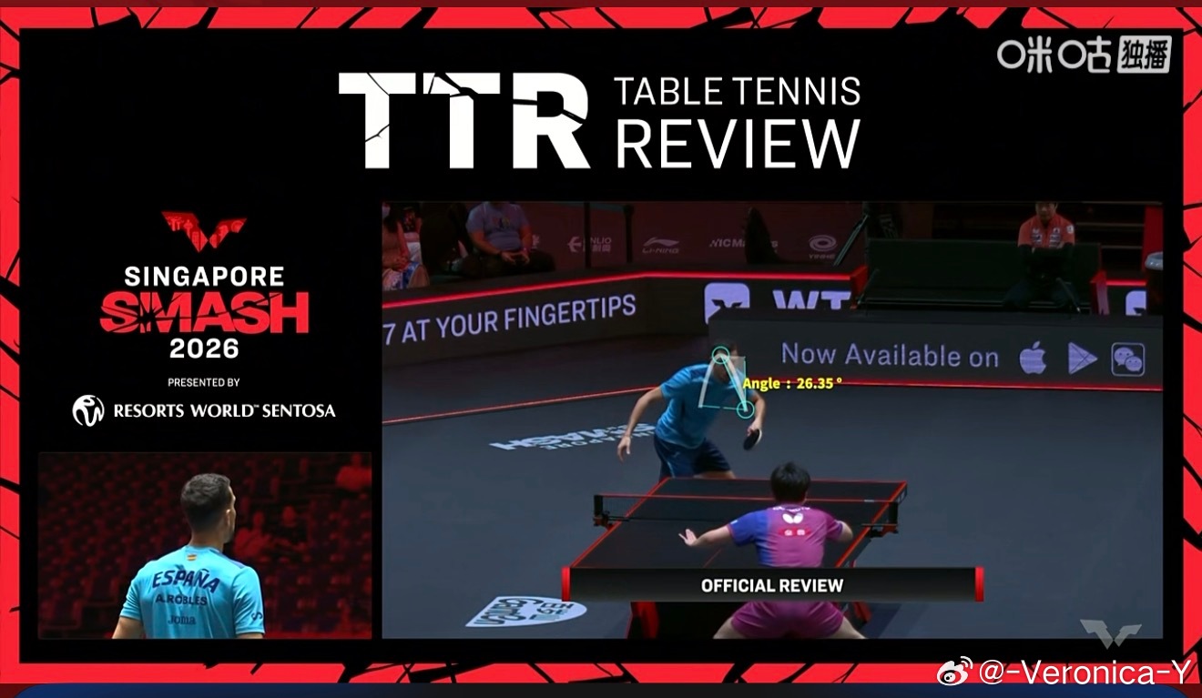 罗布勒斯挑战裁判的fault挑战成功26.35°我觉得和张本打要是张本没有挑战就