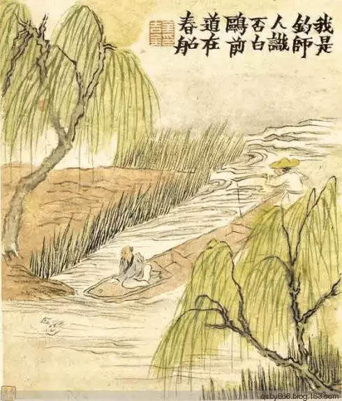 金农（1687-1764），清代著名画家。字寿门，号冬心。别号很多，有：金牛、老