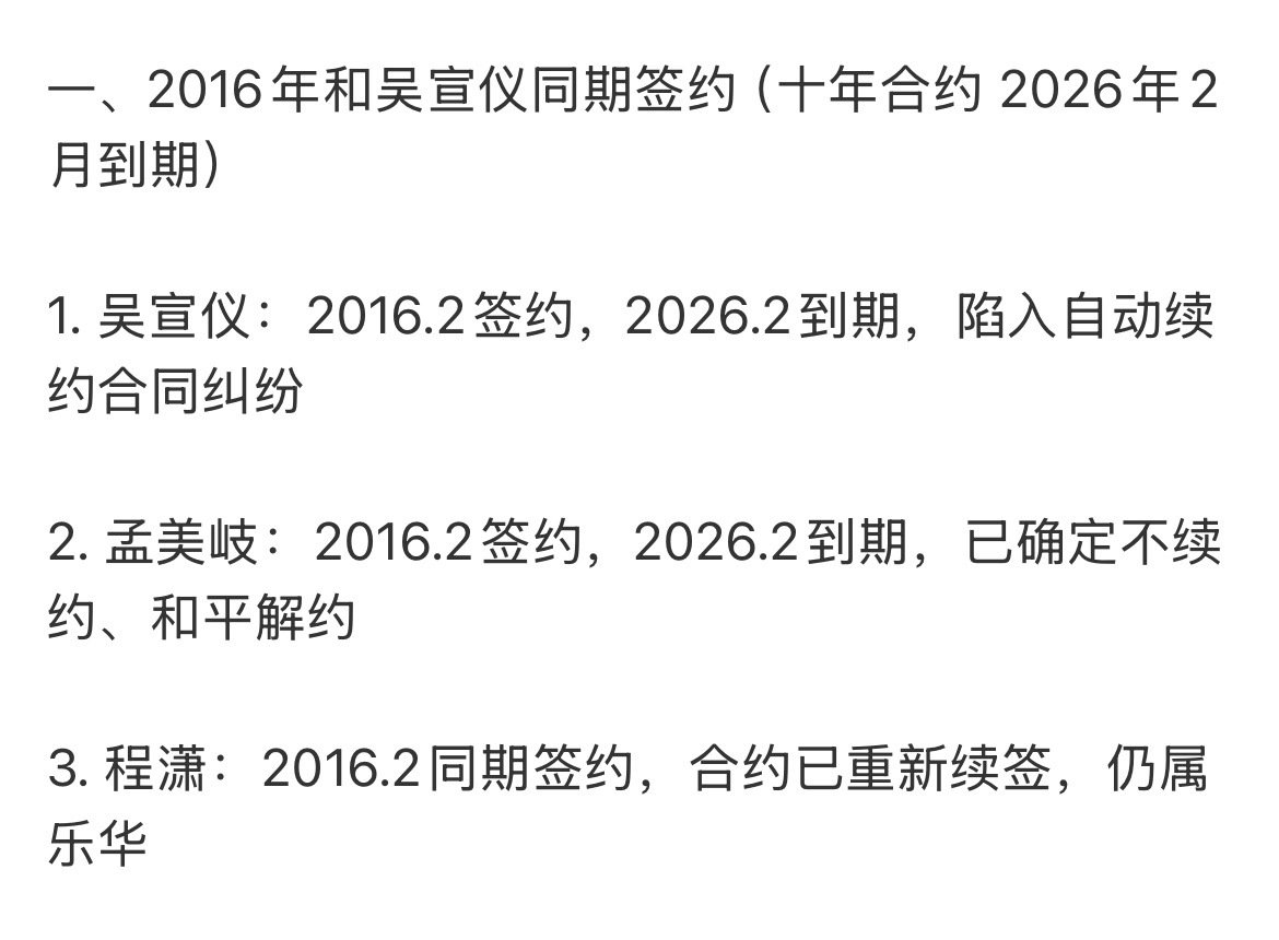 程潇 孟美岐 吴宣仪 乐华三美只有孟美岐解约成功了 