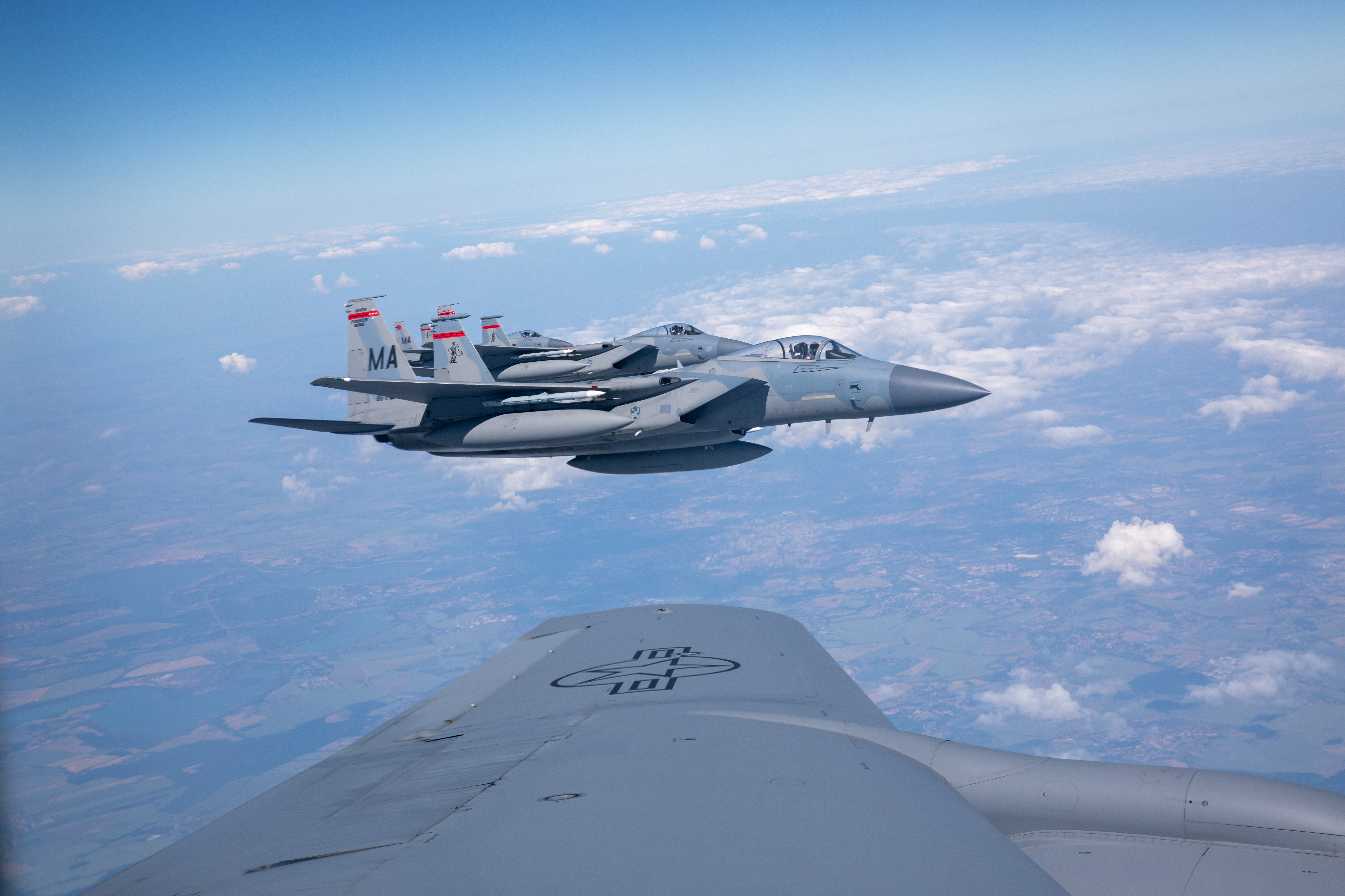 2023年6月13日，在德国拉姆施泰因空军基地举行的“空中卫士2023”(AD2