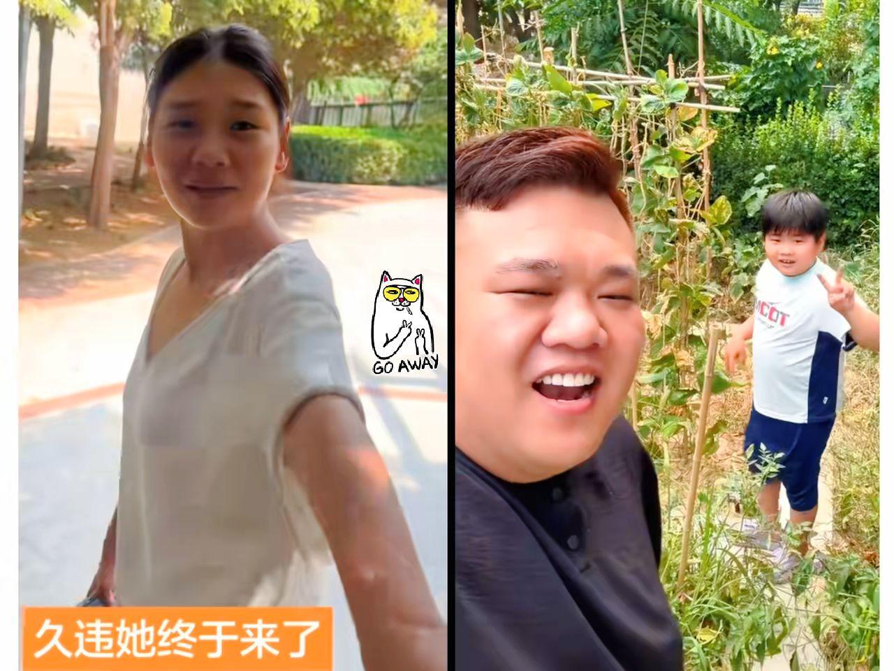 解清帅的大嫂在大家的千呼万唤下，终于出镜了。
大嫂孟月身穿白裙，挽着头发，她在林