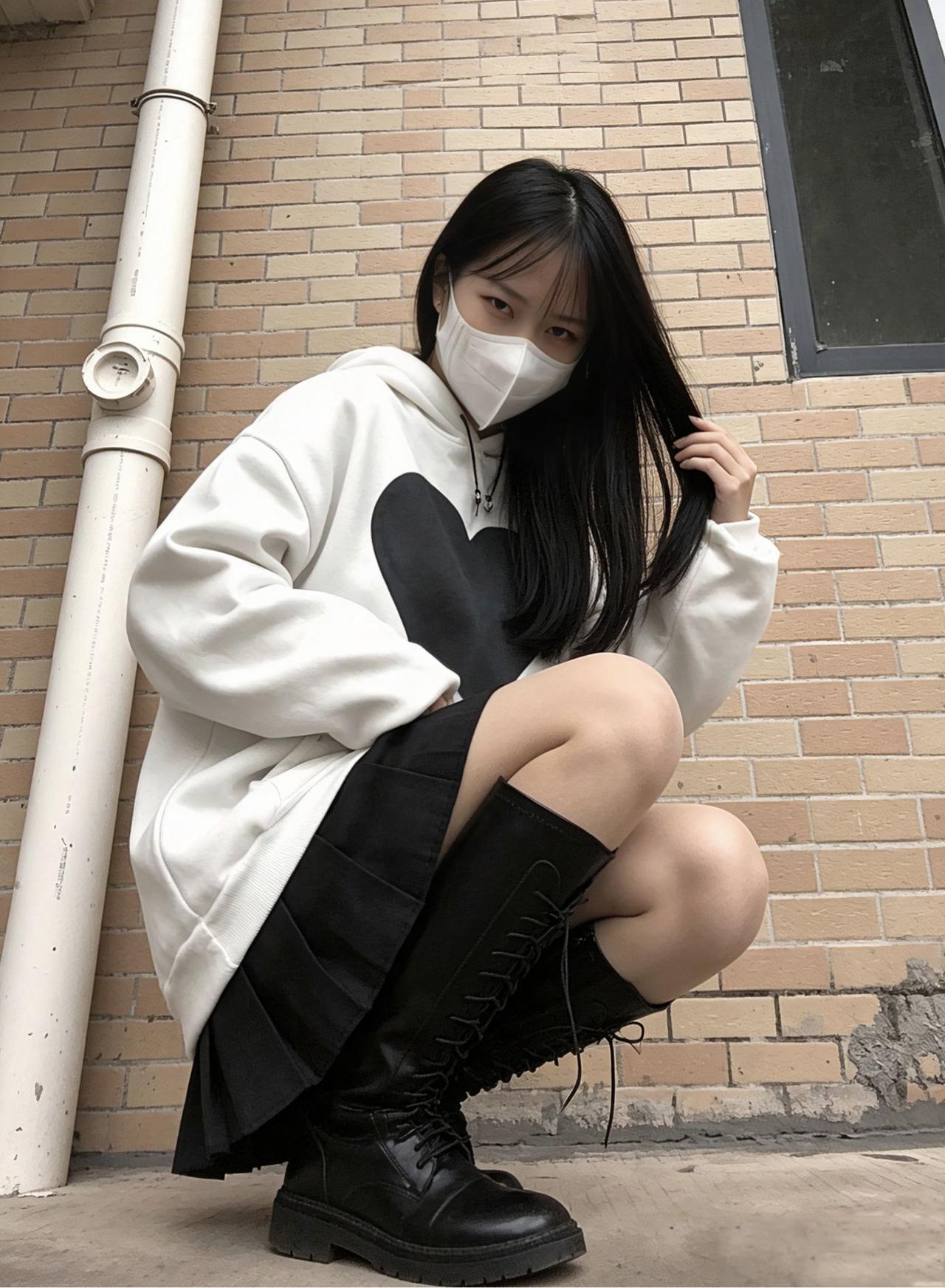 高街酷女孩穿搭 甜妹潮流穿搭 酷甜混搭 酷女孩软妹穿搭