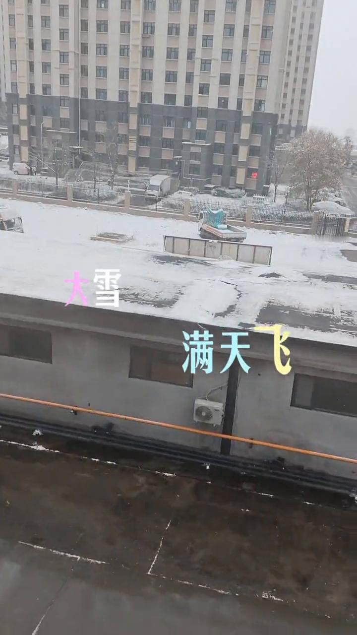 大雪满天飞，谁憔悴谁不醉。烈酒一杯一杯，杯杯暖我心。