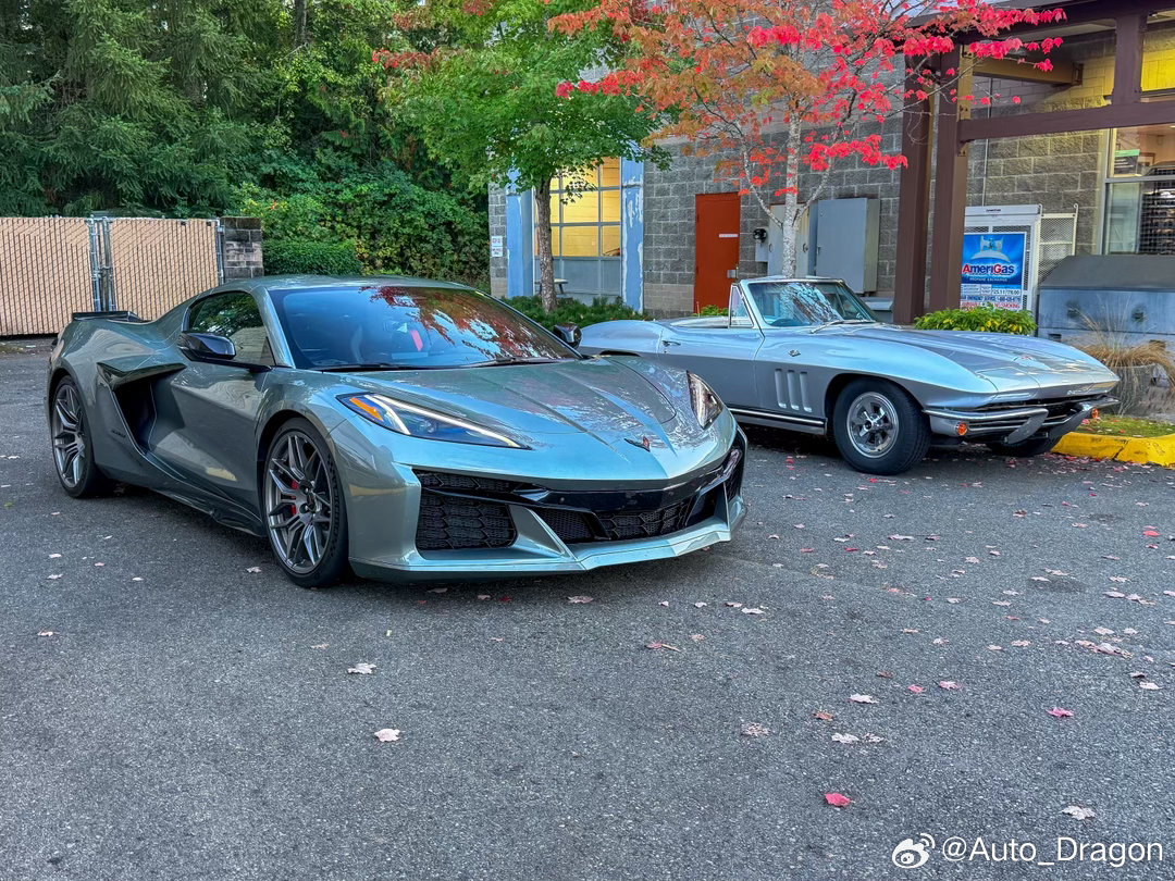 C2 科尔维特Sting Ray vs C8 Z06。60年前，美国汽车工业正值