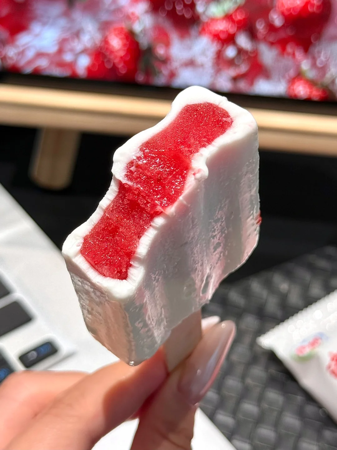 第一次用震撼形容一支冰淇淋。。。