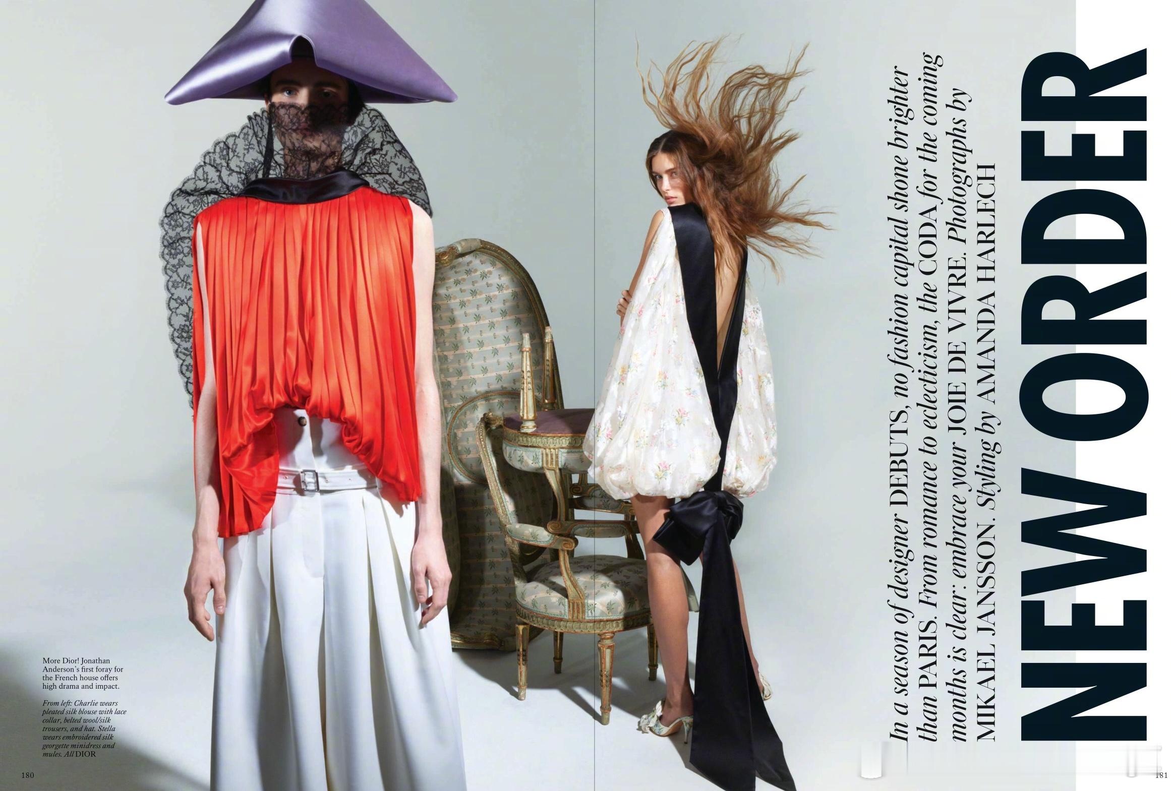 英国版 VOGUE 十二月刊时装大片，以“New Order”为题，聚焦不久前在