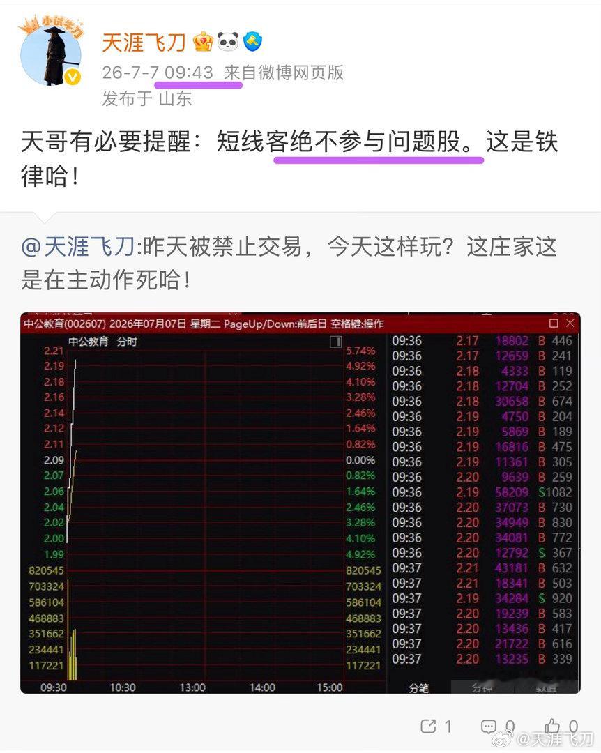 “绝不参与问题股” 