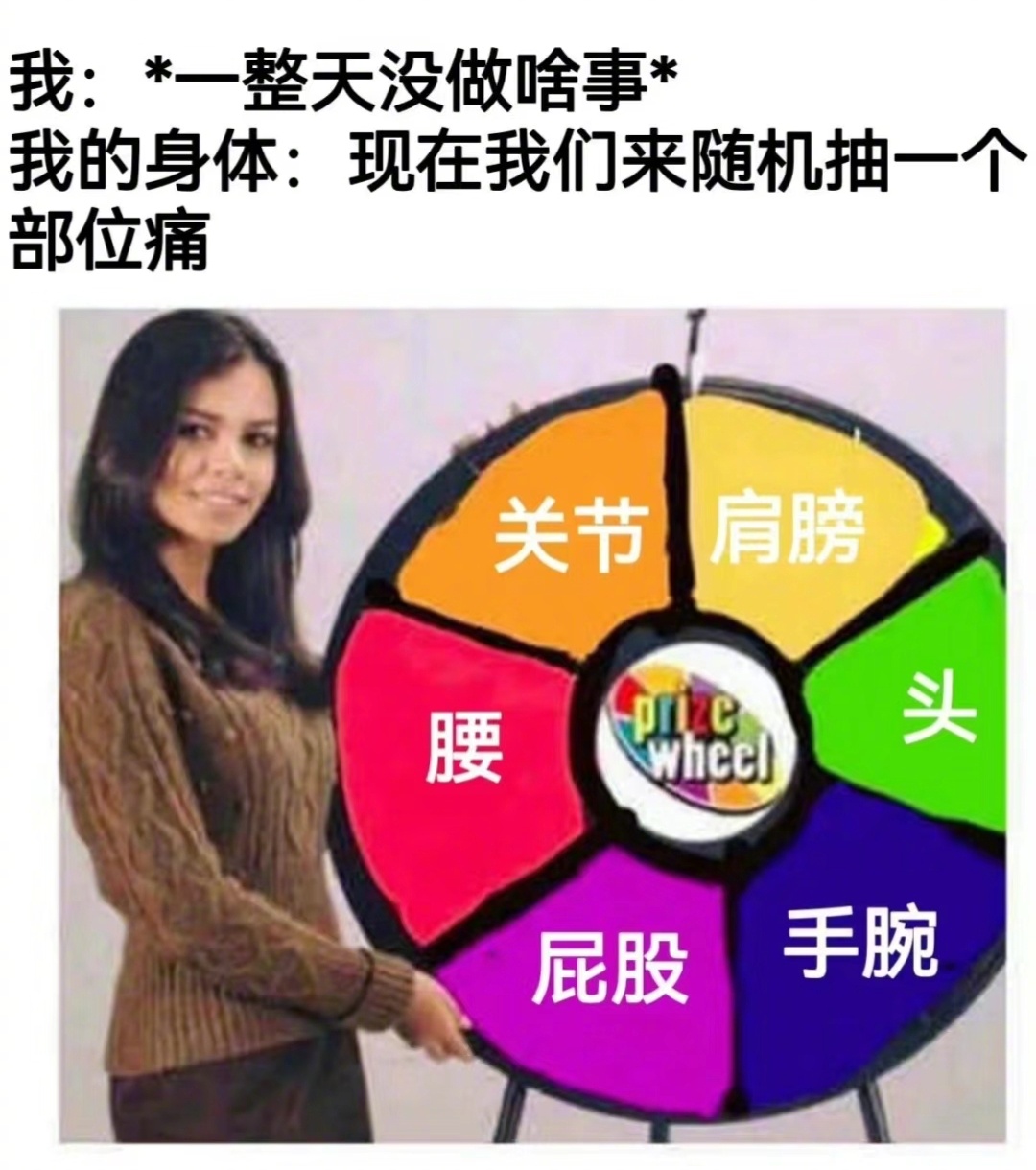 当我觉得我身体今天还不错时我的身体be like： ​​​