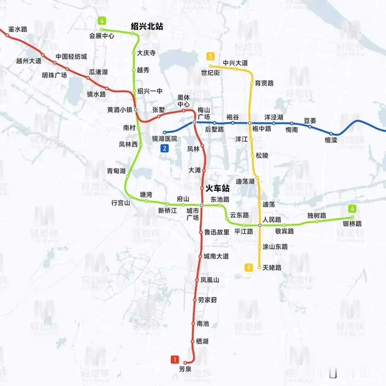 绍兴地铁一号线支线是现在在造的四号线一期的组成部分，建成后从吼山风景区开始穿过皋