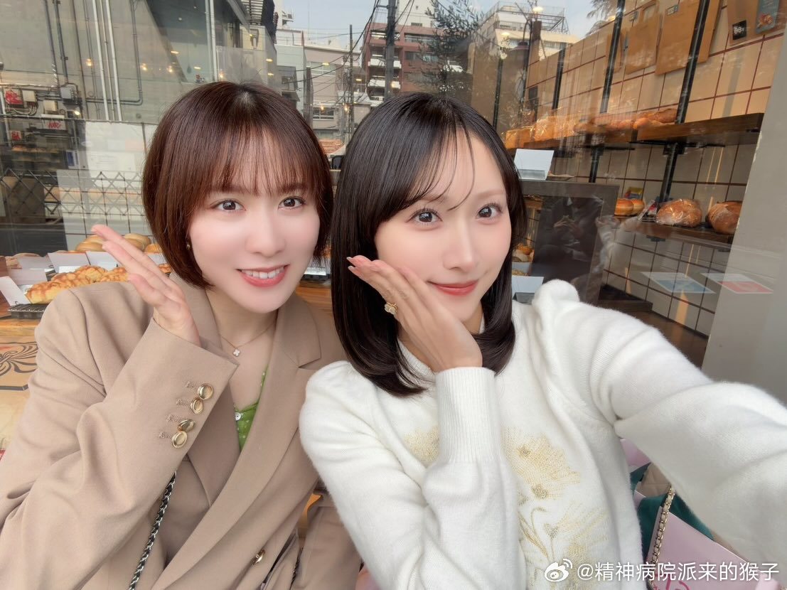 平野美宇：和natsu一起吃健康午餐🍽️🥗最近一直在注意饮食，感觉身体状态已