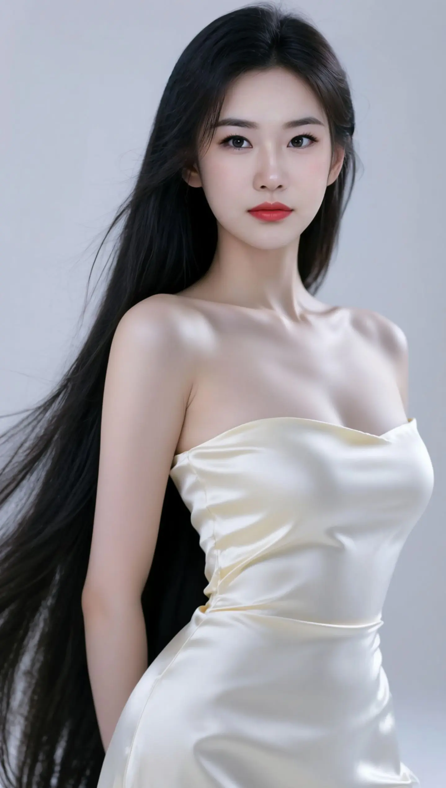 AI淡黄抹胸写真 ai创作