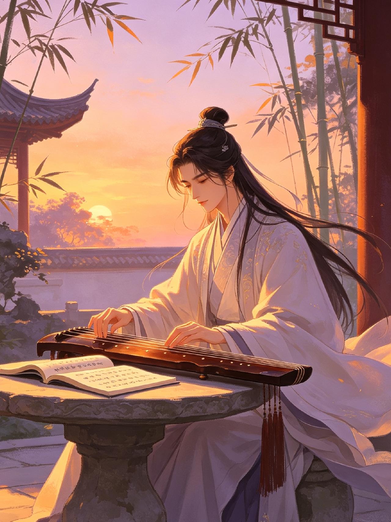 我认为古代我偏爱古韵悠长的古代。没有喧嚣繁杂的网络纷扰，晨起伴清风、日暮赏晚霞，