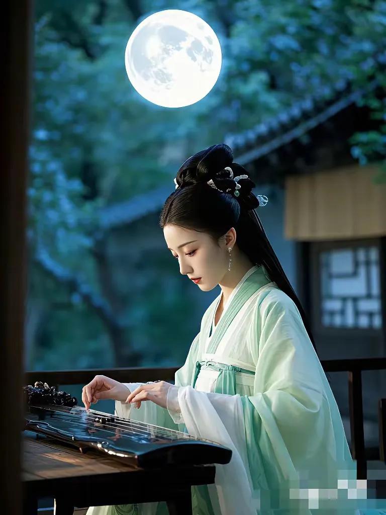 清弦怎訴相思意，
管竹吹拉爱恋情。
横批：《相思与爱恋》