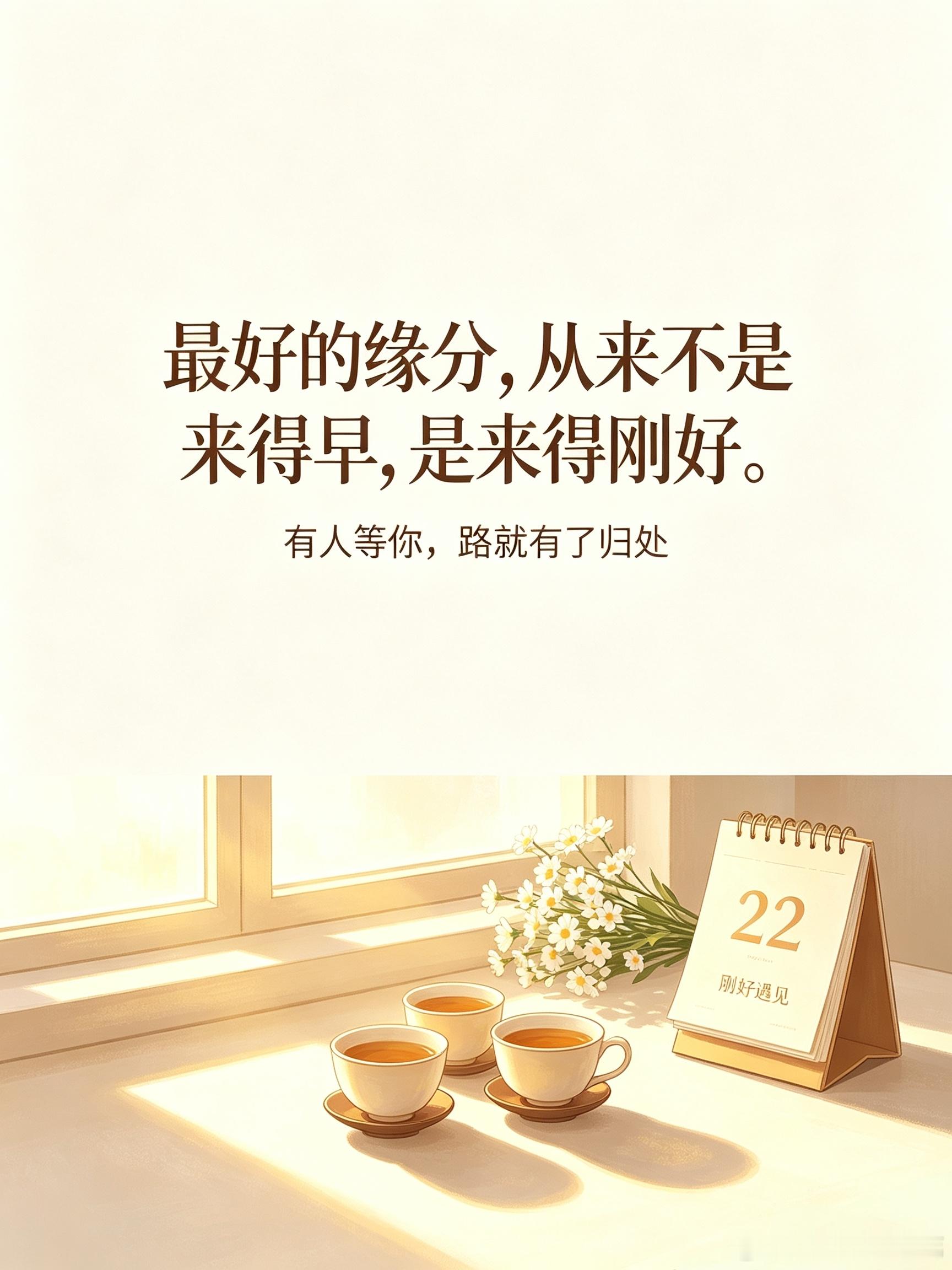 情感热点创作激励计划 晚来的缘分，才是命中注定的偏爱。原来最好的缘分，从来不是来