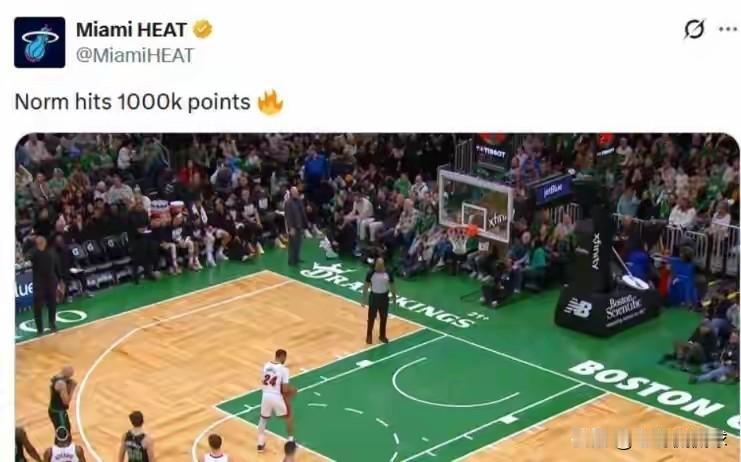 热火官方真是太会闹笑话了！在今天热火客场挑战凯尔特人的比赛中，当时比赛进行到了第