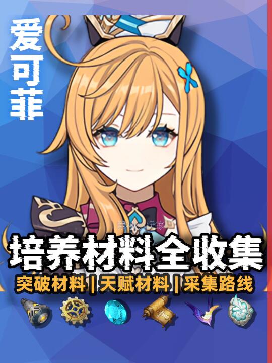 爱可菲培养材料全收集