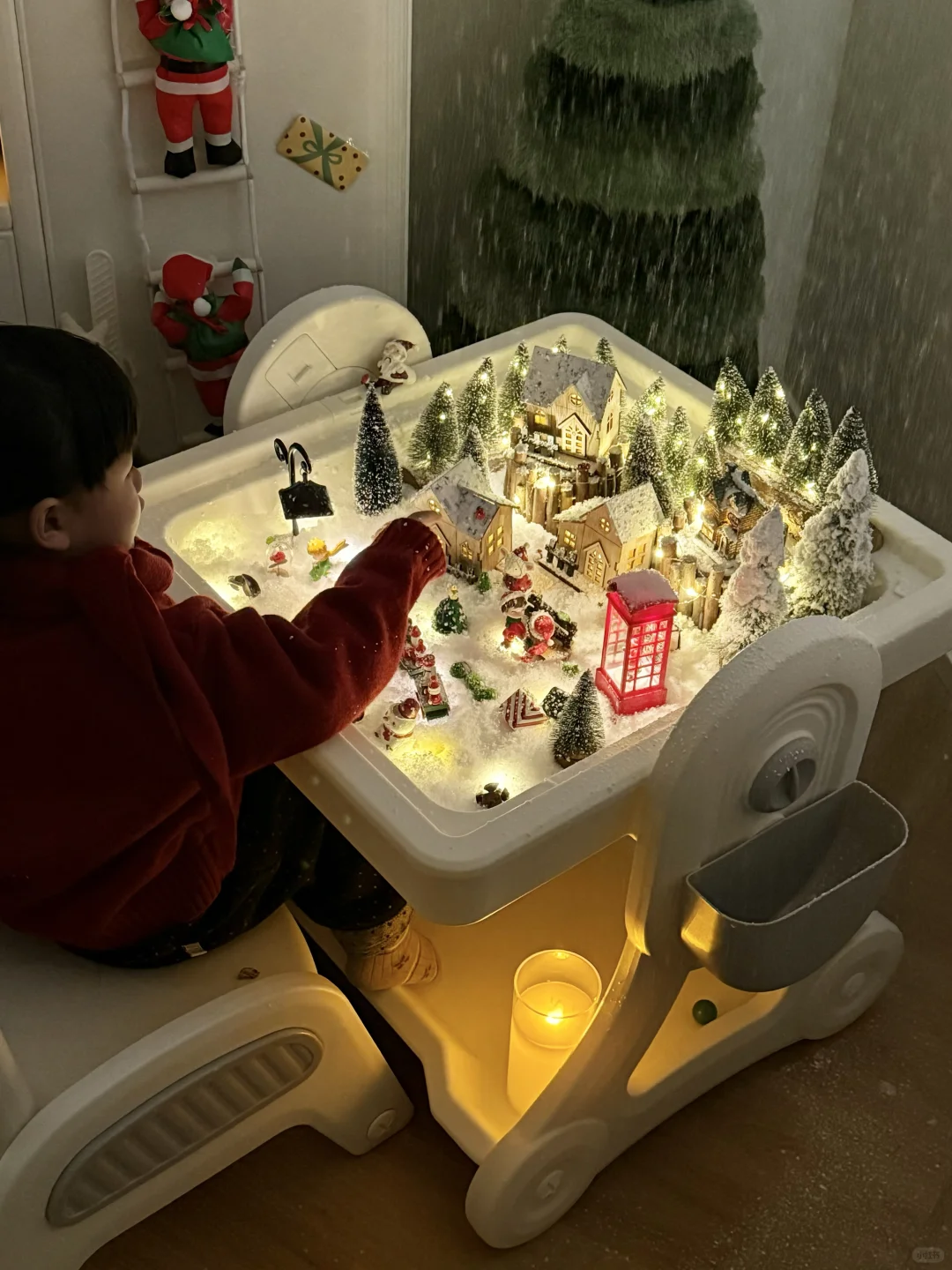 才几十！……动手给娃搭了雪景感官盆✌️