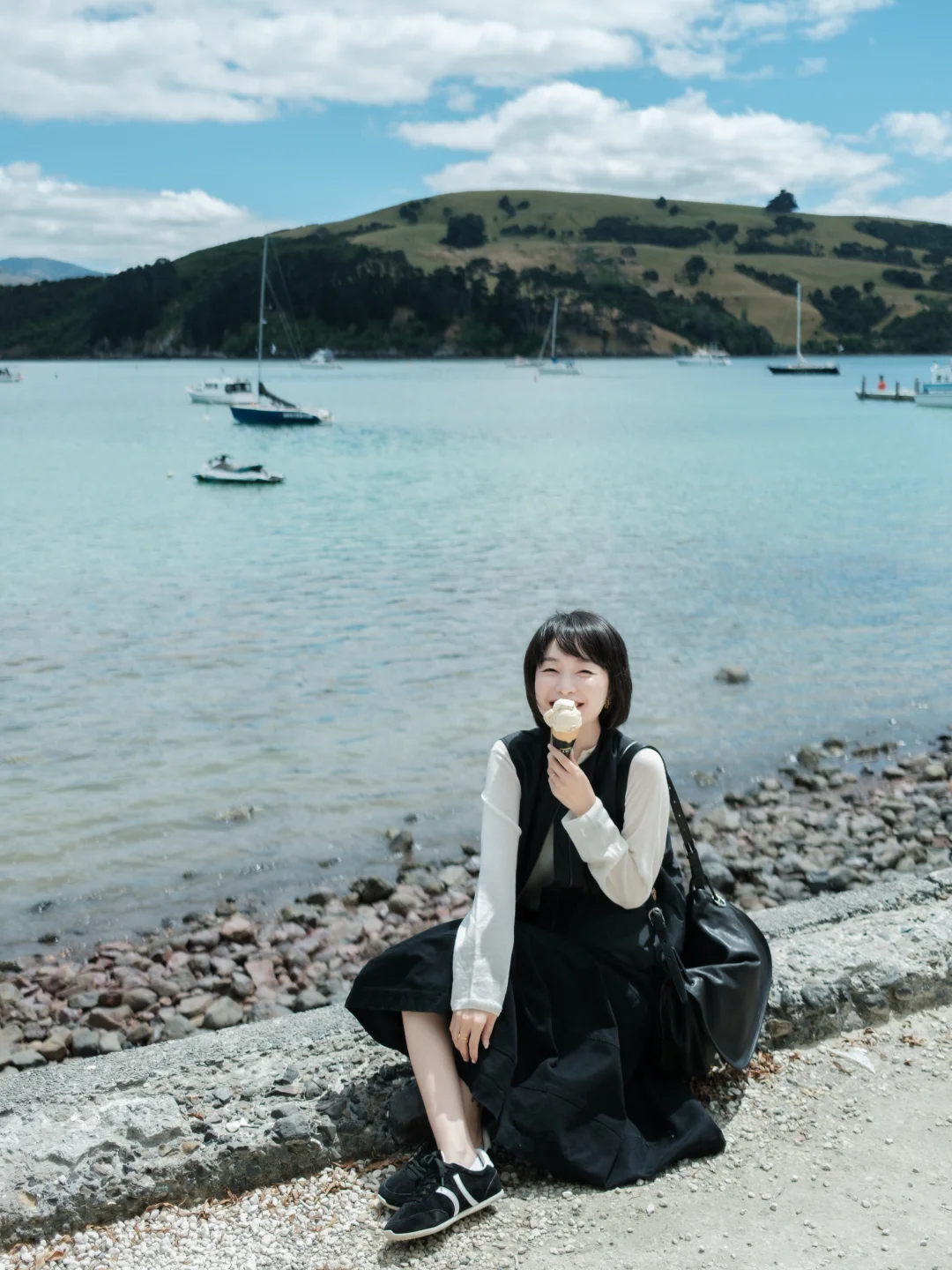 新西兰🇳🇿拍到了理想中的松弛游客照📷