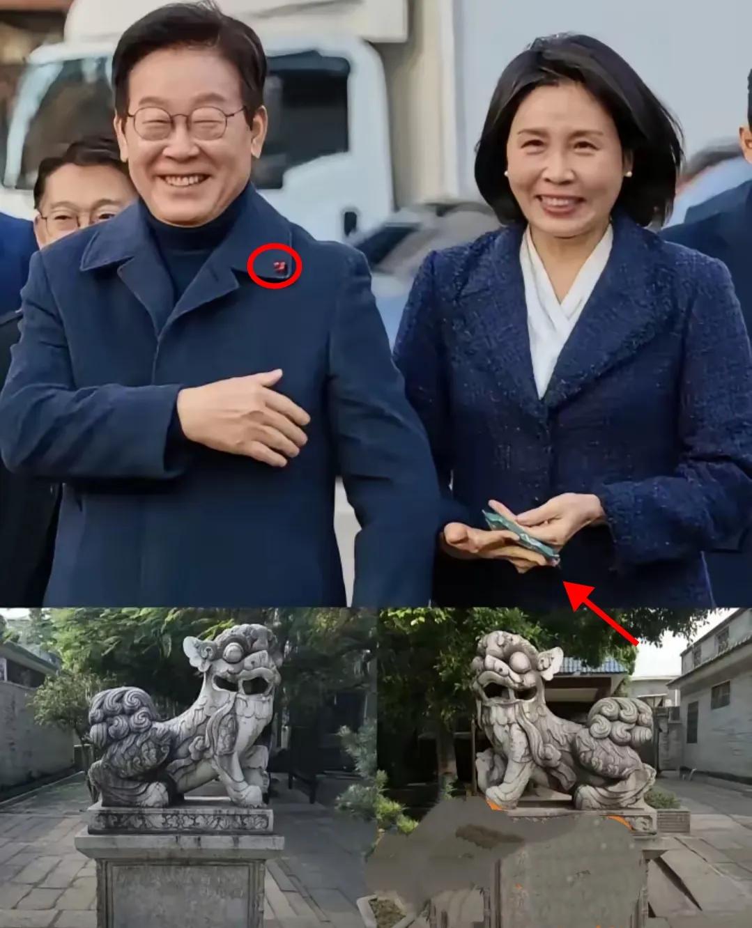 李在明这招真是绝了，别国来访都是拎点高丽参化妆品，他倒好，吭哧吭哧扛回来两尊大石