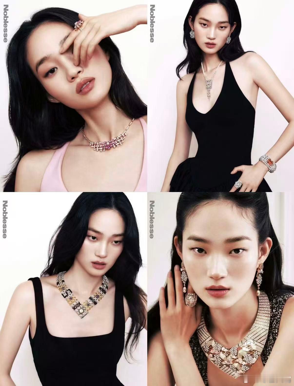 申贤智拿捏野性穿搭 黑白格调尽显高级，申贤智眼神冷冽有气场，野性与优雅完美融合，