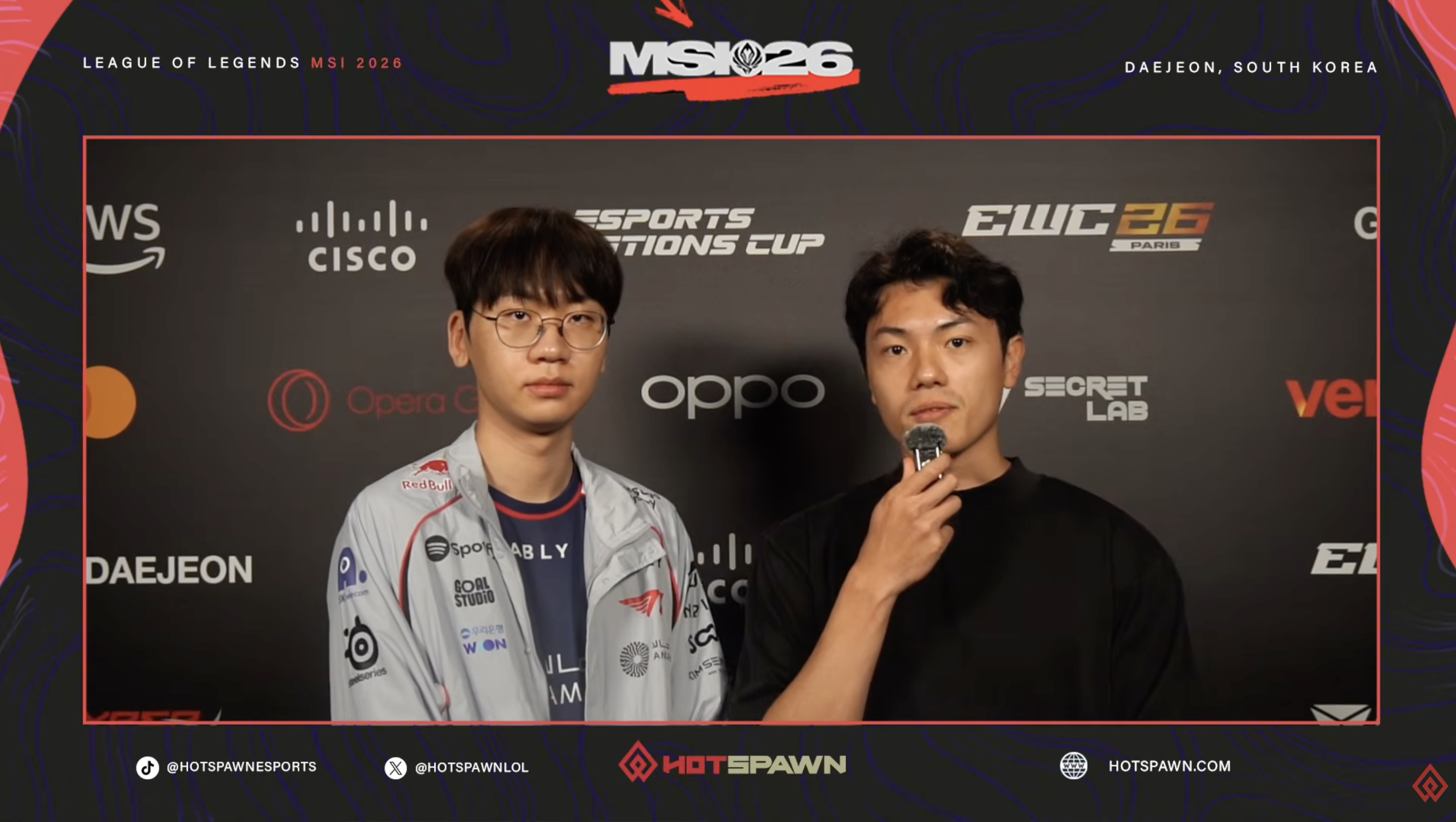 T1 Doran心中的MSI 2026上单排名Q. 今天比赛感觉如何？比赛以3-