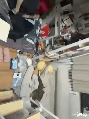 曝郭晓盈骚扰阿丽米热丝芭女团宿舍的这个动图来看，女女也算性骚扰的吧… 
