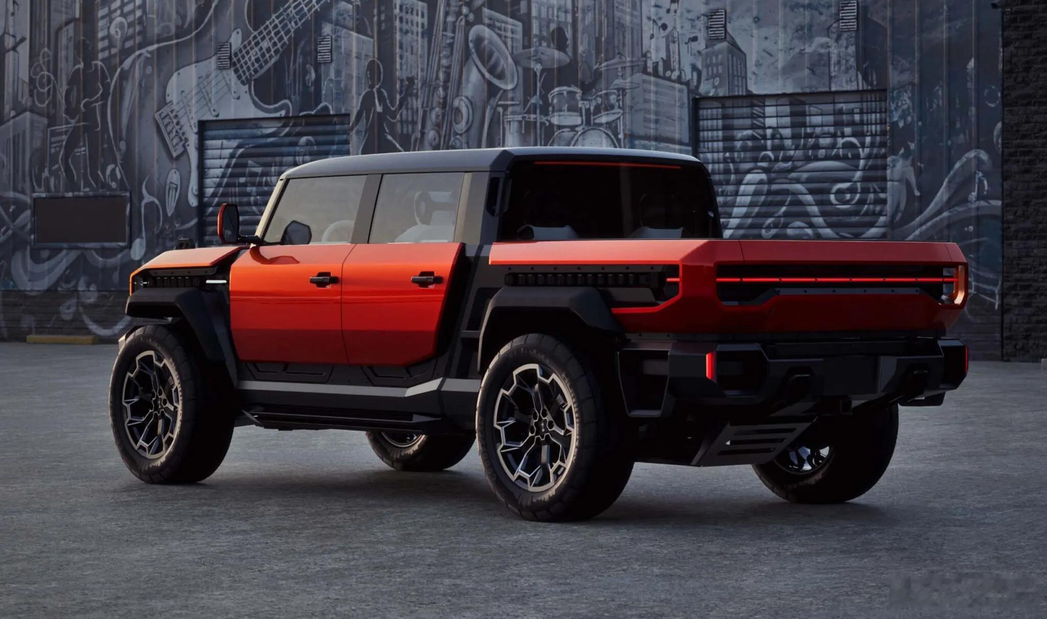 名车志新闻 【GMC发布Hummer X概念车：承认现行悍马EV太大太贵】GMC