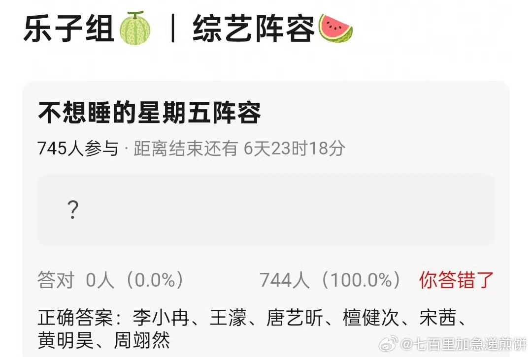 不想睡的星期五🍉，好热闹李小冉、王濛、唐艺昕、檀健次、宋茜、郭京飞、黄明昊、周
