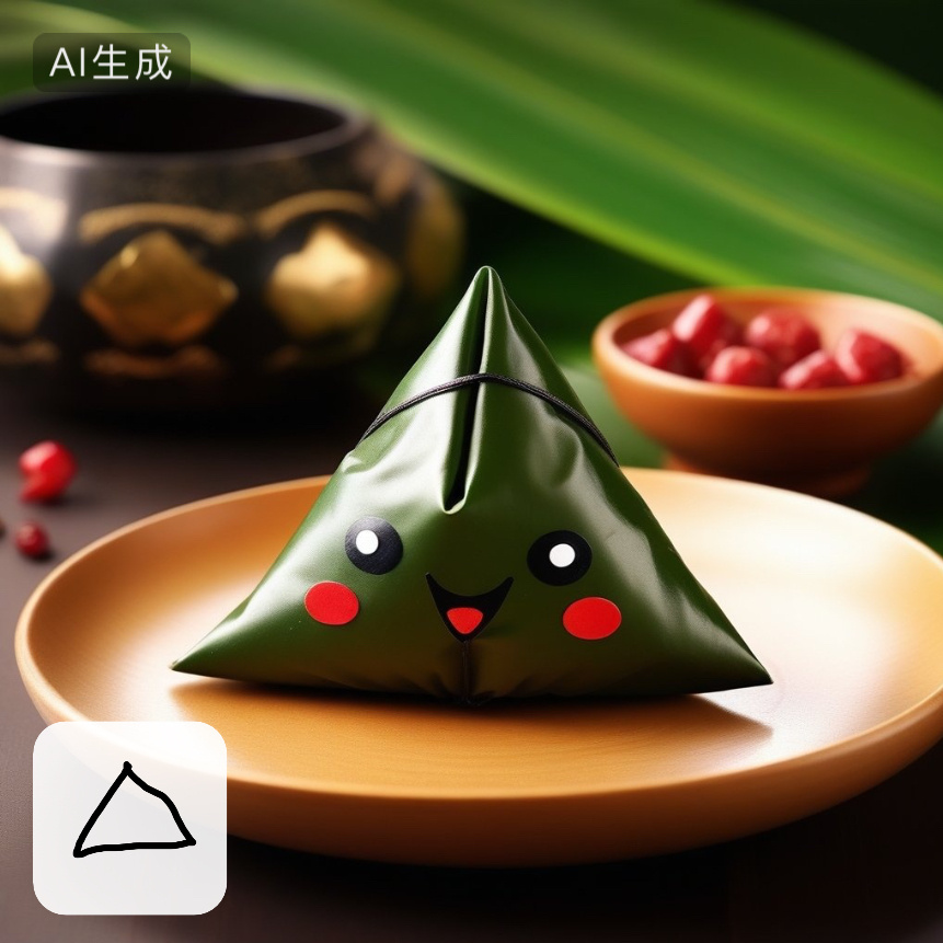 #AI画粽子# 画个粽子过#端午节#[粽意你]好运接“粽”而来~  ​​​