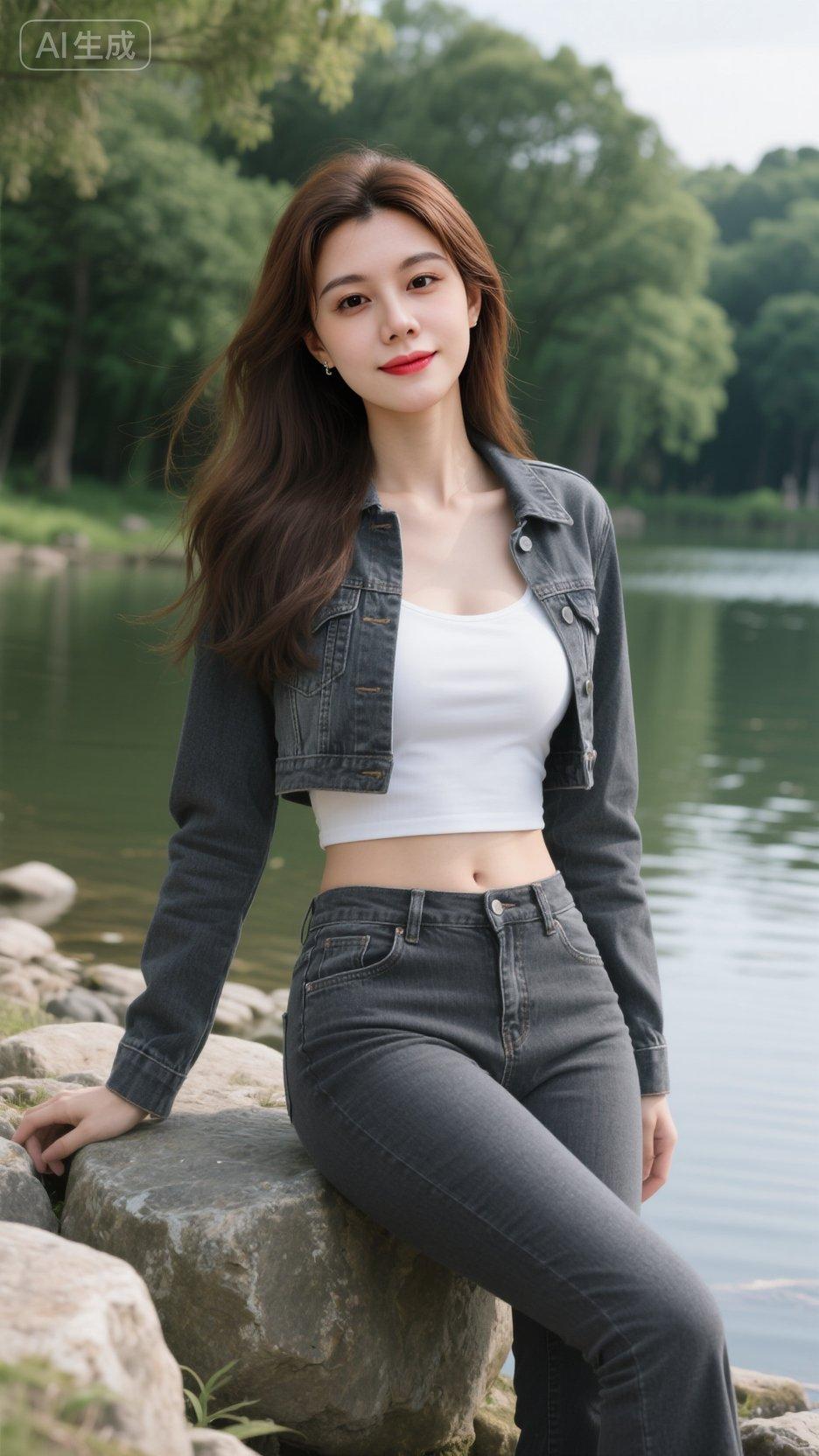 牛仔气质美女