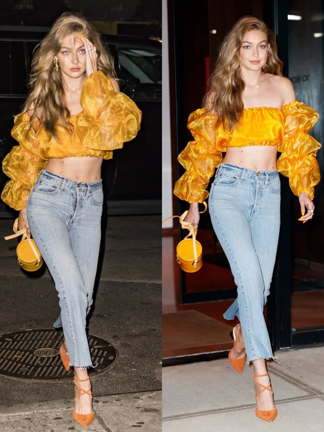 时尚穿搭 |曾经凭借这套着装杀疯了的Gigi Hadid📷。  Gigi Ha