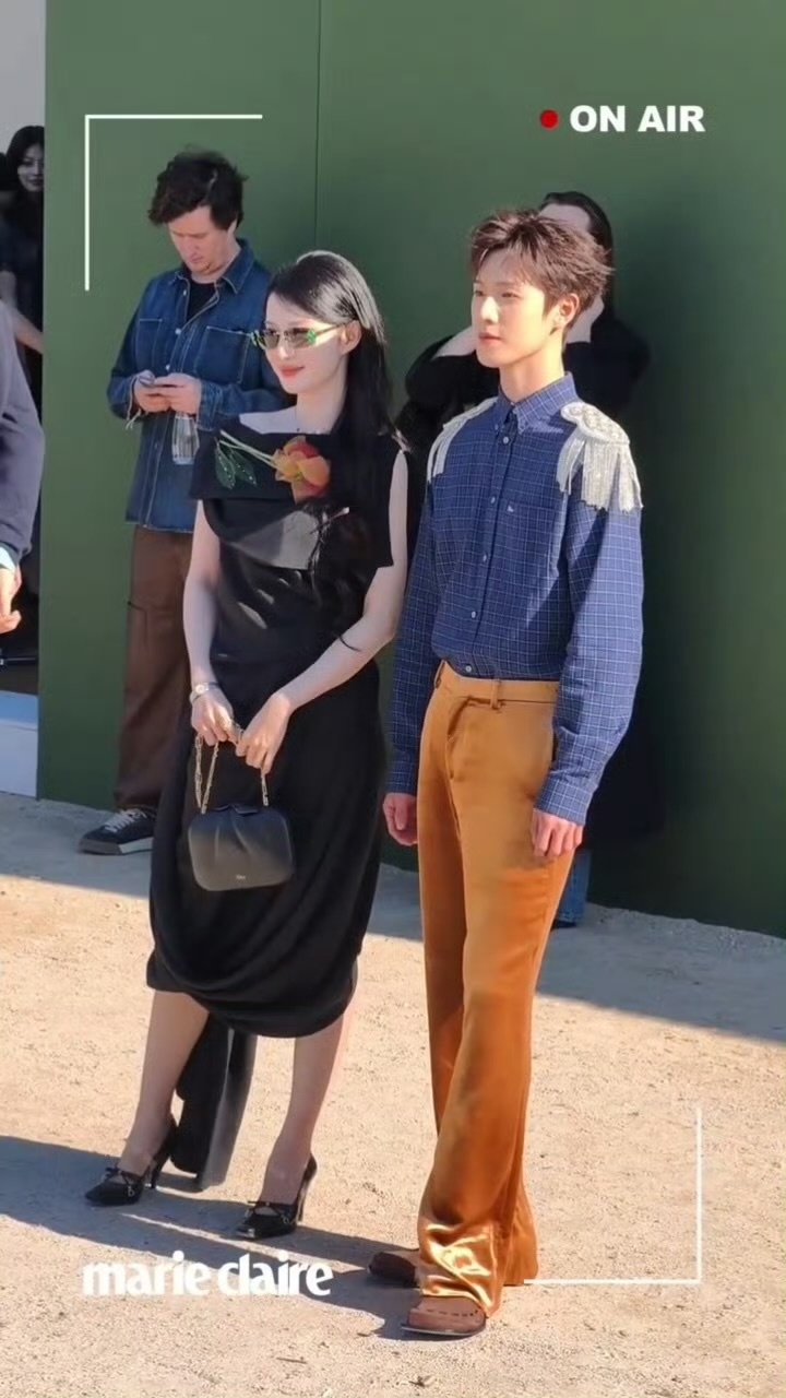 李昀锐、王楚然Dior看秀同框🈶 