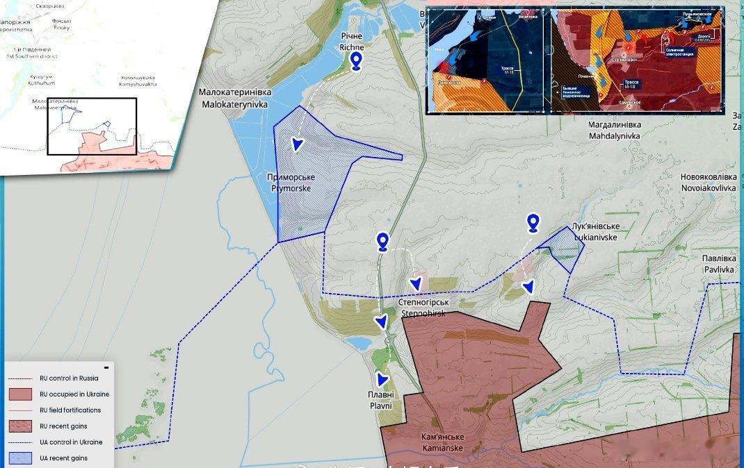俄罗斯军事消息源Rybar报道，乌军在扎波罗热方向西翼的斯特普诺希尔斯克（Ste