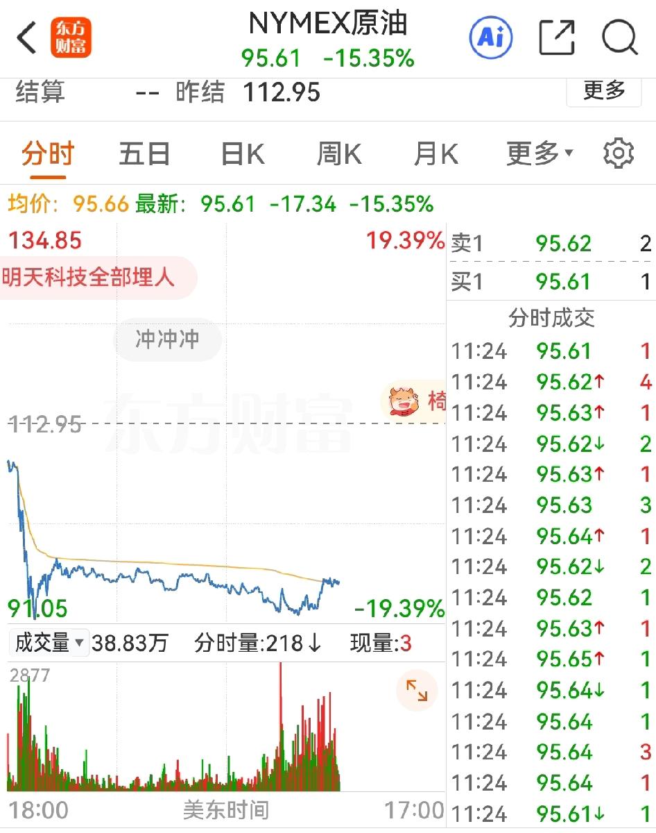 尽管美股也大幅跳空高开，但分时图正横向整理，我看根源有二：

一是在油价相对短线