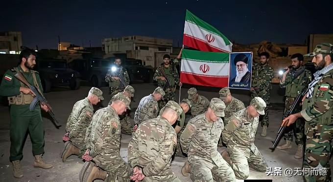 跪在地上的这些人，是哪国的士兵？从他们穿的军装上看，有点像是美国的大兵，不像是以