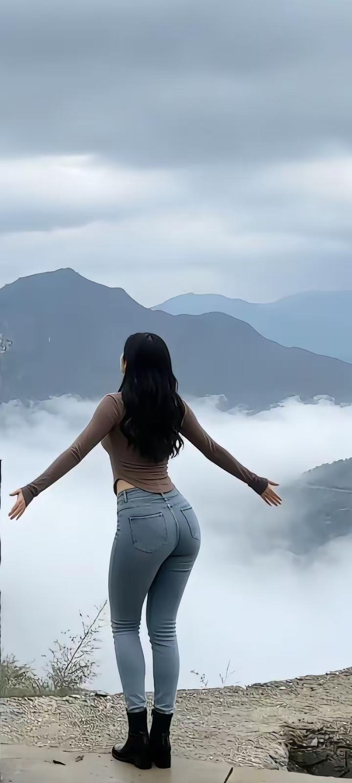 此联更显豪气的是：窗含春夏秋冬景，我为东南西北峰，尽显开阔胸襟与凌云壮志。