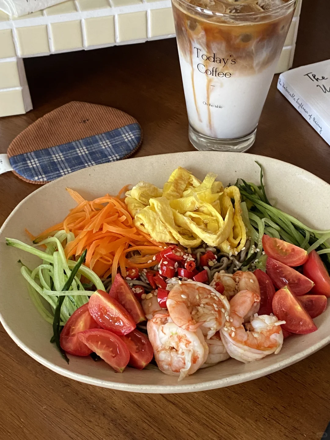 清爽一夏🍃夏日鲜虾荞麦面沙拉🥢