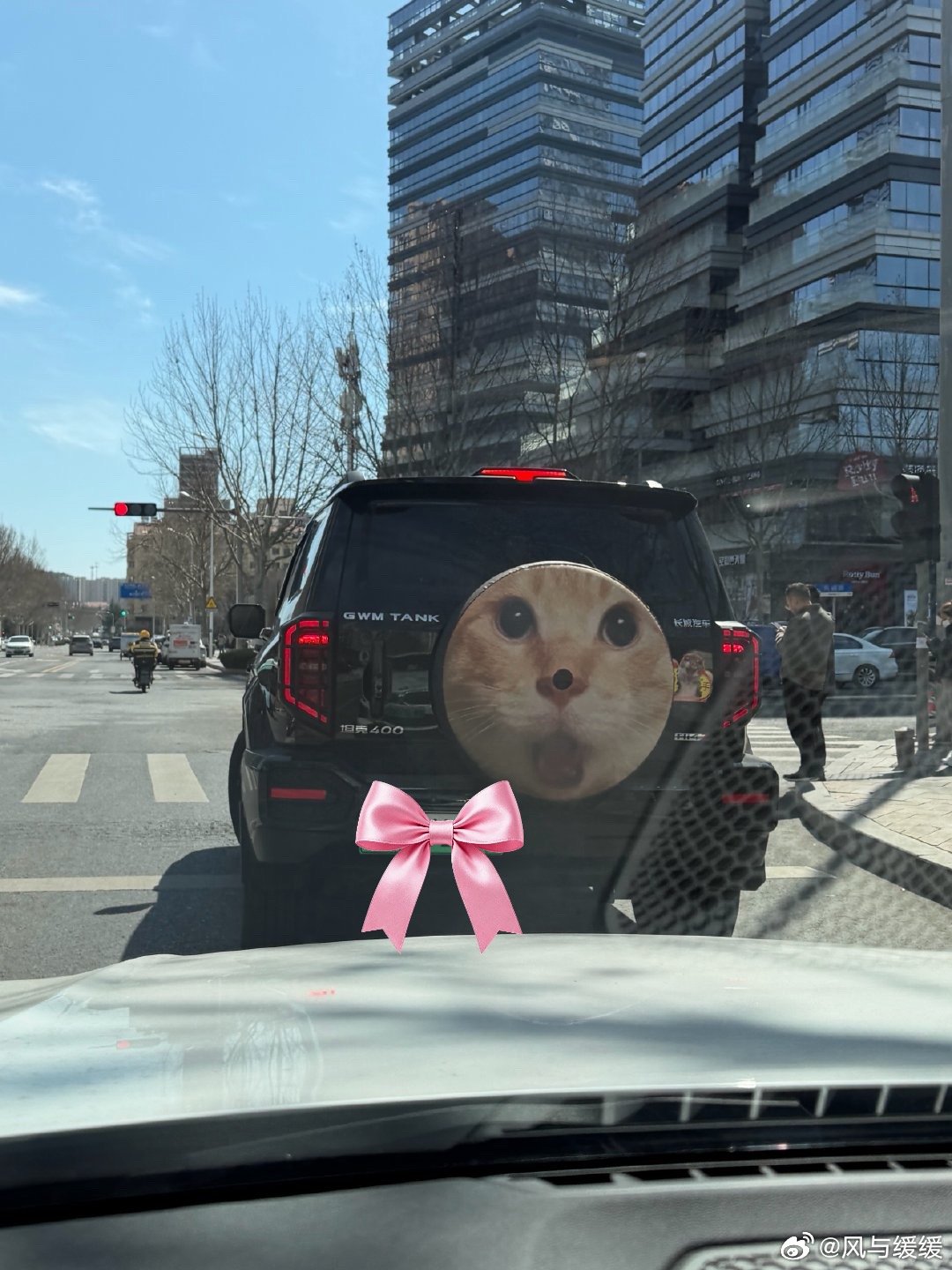 坦克400的备胎罩还能这么玩哈哈哈我模仿了一路这表情