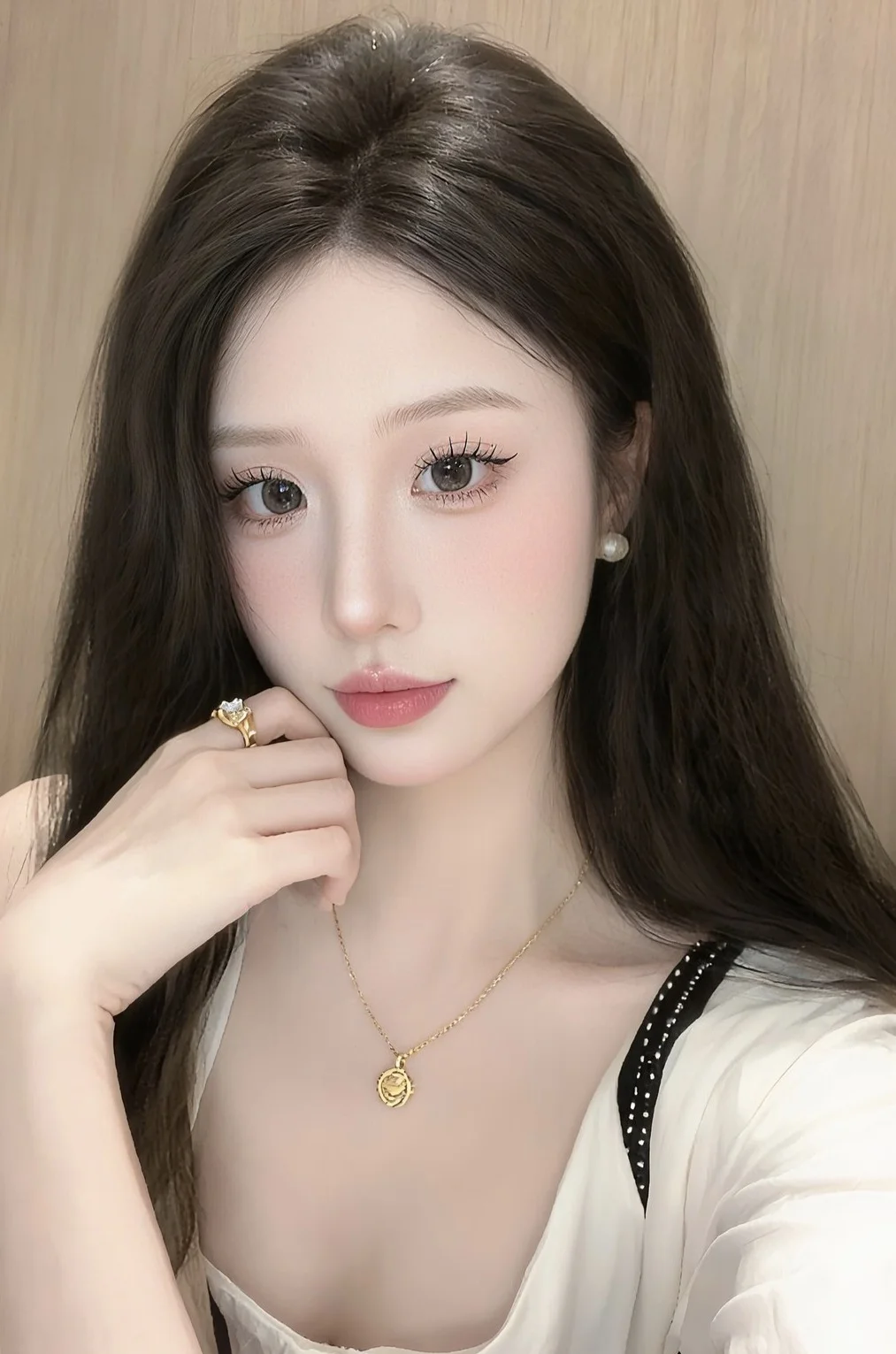 今天的妆容是温柔的白月光～