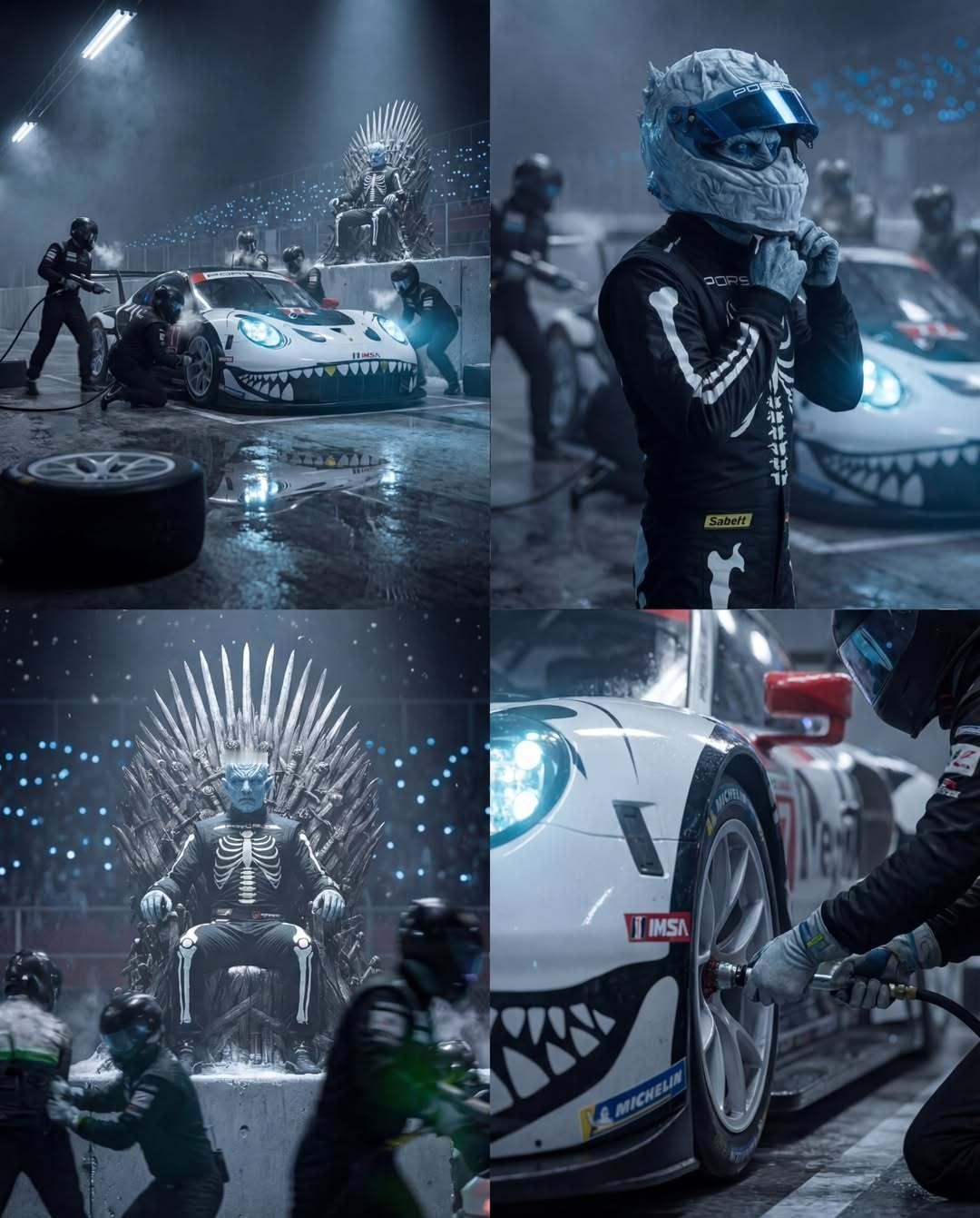 一天一张文艺照 夜王坐骑，AO Racing骷髅涂装的Rexy和Spike～ 