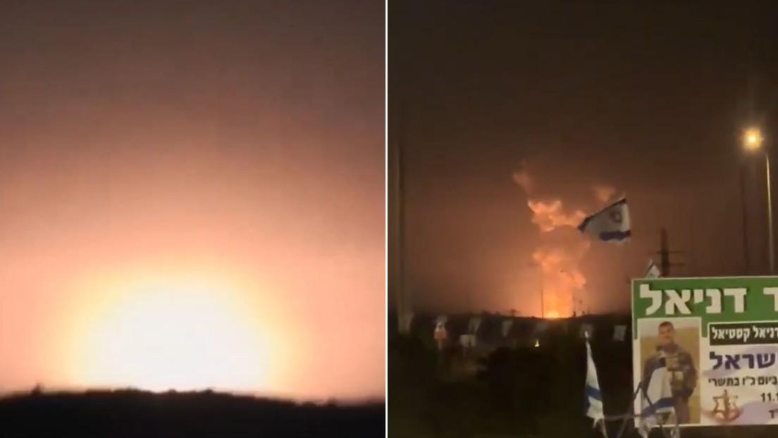 【以色列贝特谢梅什发生巨大爆炸点亮天空，防务公司称是爆破试验】据外媒5月17日报