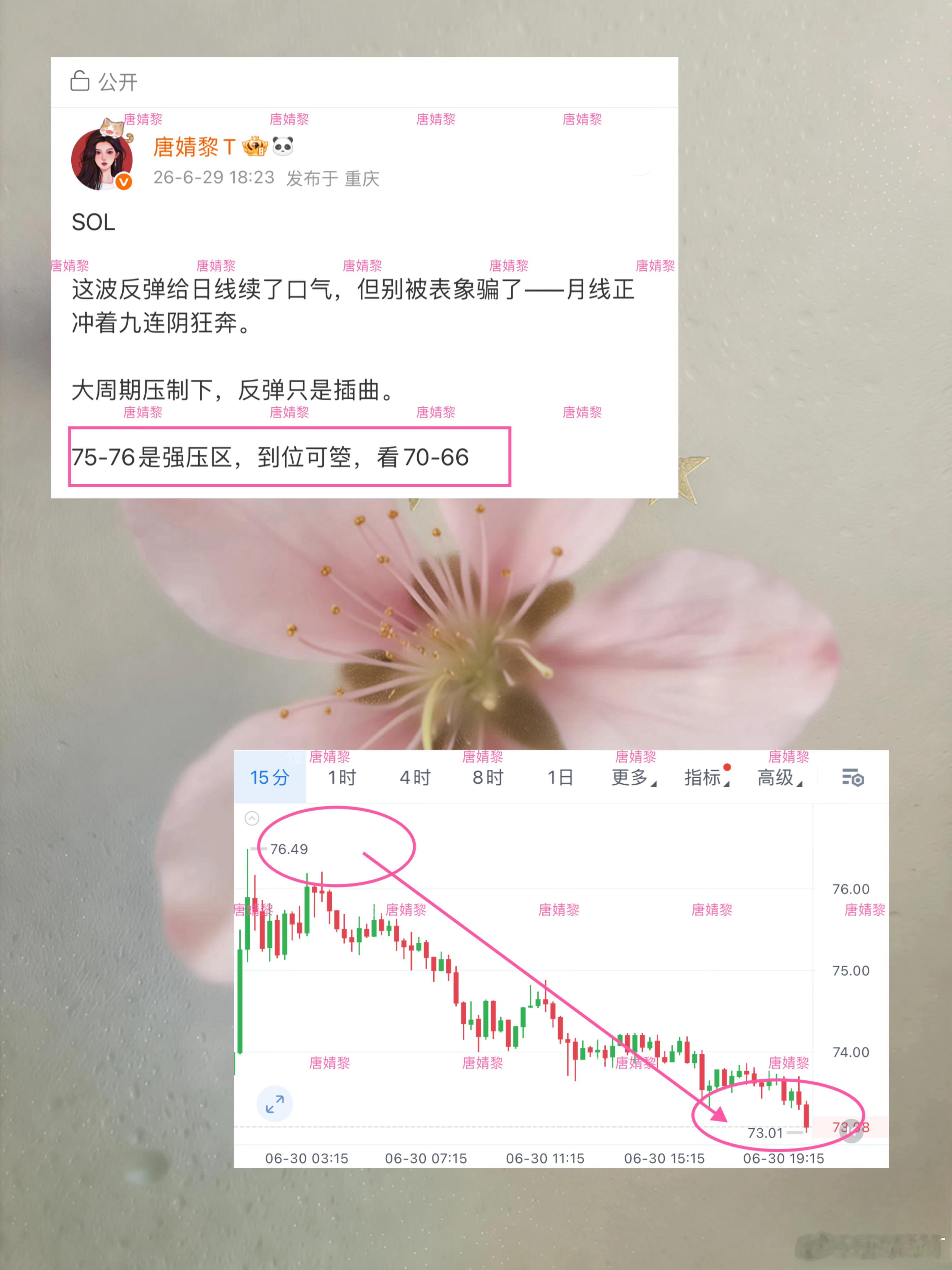 🈳🈳🈳sol 已顺利南下3點空間 