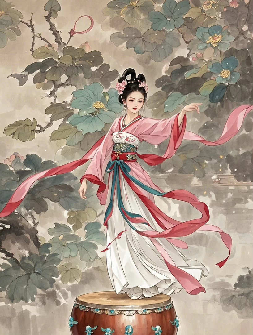 刚才给小朋友们教《相和歌》，聪明的小朋友就发现了：老师，汉唐舞的动作怎么像个鸟一