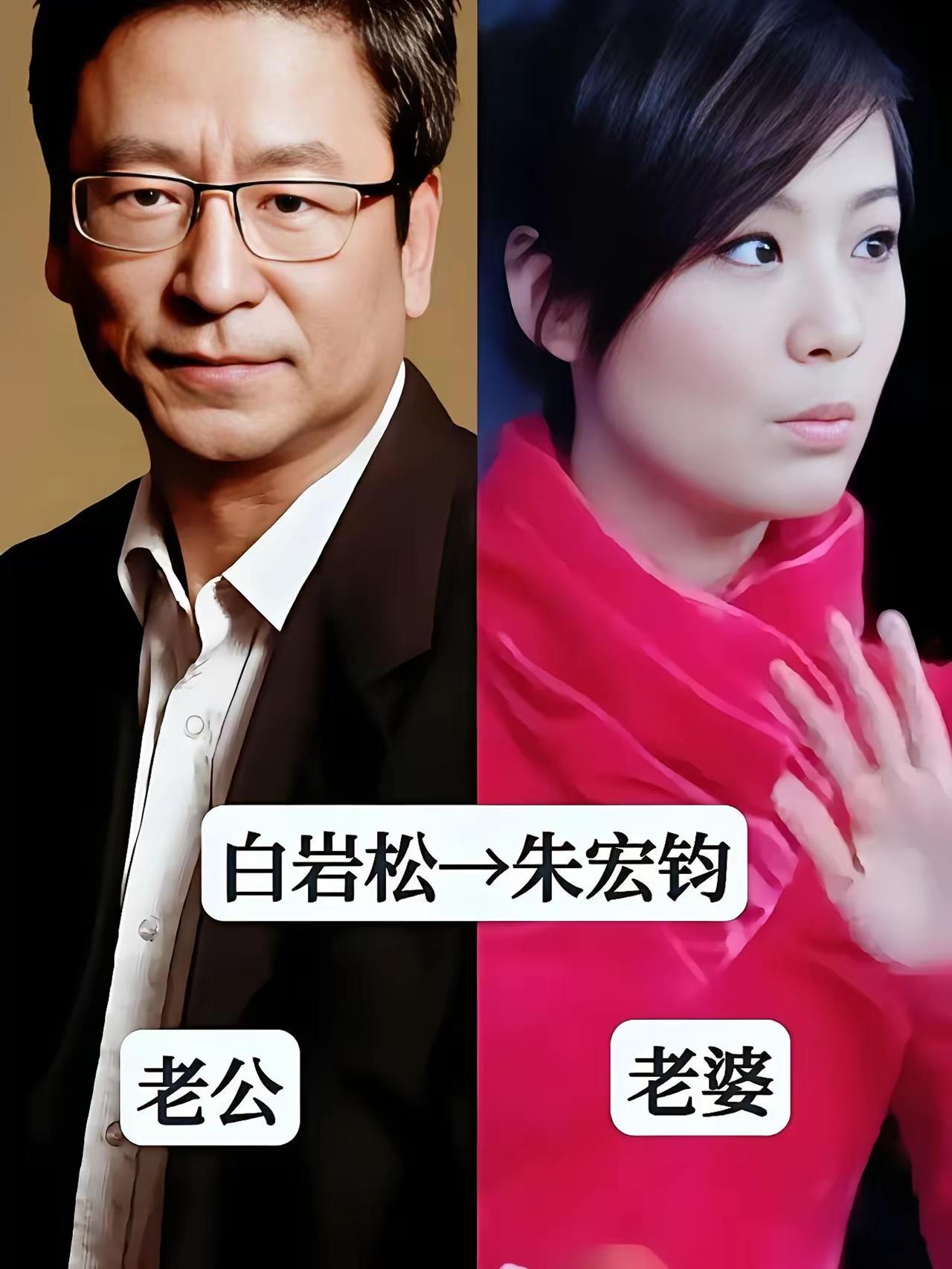 白岩松和老婆朱宏钧
杨澜和丈夫吴征
海霞和丈夫罗永章
三位央视主持人和另一半同框