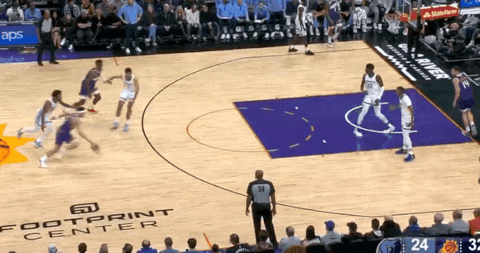 NBA本赛季最大的“魔咒”阿，太阳始终逃不过阿！杜兰特今天强势回归对阵灰熊，开局