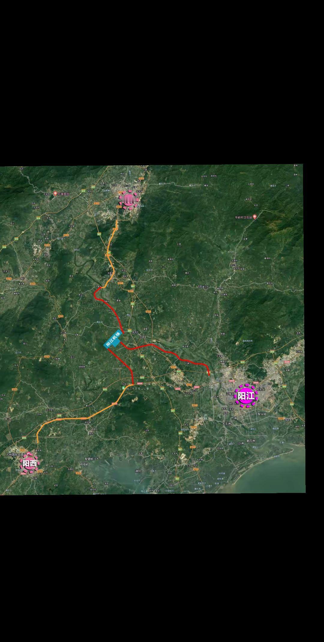 阳江机场明年即将开建，阳江机场选址于双坪场址，位于阳江市的西北，、阳春市的西、阳