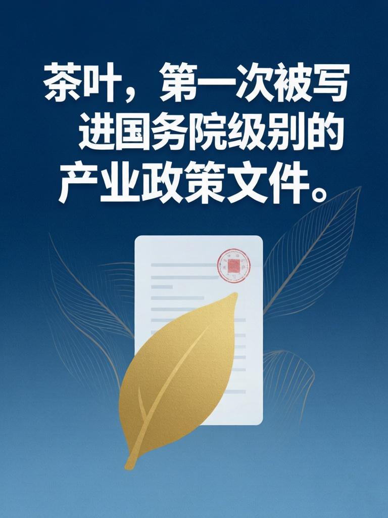 茶叶被国家"点名"了。
工信部等六部门联合发文，茶叶和丝绸、瓷器、中药一起被列为