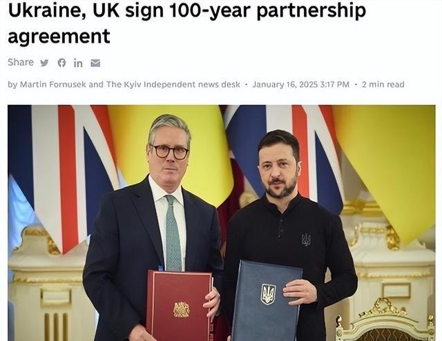 百年协议，45亿英镑！英国这是跟乌克兰签了个卖身契？北约其他国家都偃旗息鼓了，就